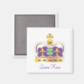 Traditionelle königliche Krone Magnet (Vorderseite/Rückseite)