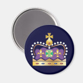 Traditionelle königliche Krone Magnet (Vorderseite/Rückseite)