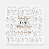 Traditionelle koreanische Fantänzer und Drummer Serviette (Vorderseite)