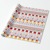 Traditionelle koreanische Hanbok und Accessoires Geschenkpapier (Ungerollt)