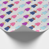 Traditionelle koreanische Hanboks Geschenkpapier (Ecke)