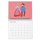 Traditionelle Kostüme der Schweiz Kalender (Mär 2027)