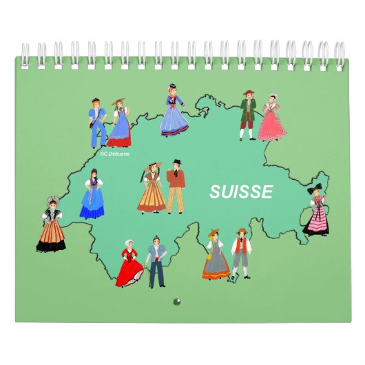 Traditionelle Kostüme der Schweiz Kalender (Titelbild)