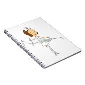 Traditionelle Krankenschwester mit komisch Notizblock (Rechte Seite)