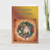 Traditionelle Kränzermalung Feiertagskarte (Vorderseite)