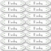 Traditionelle Kräutermarken im französischen Garte Aufkleber (Vorderseite)