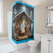 Traditionelle Krippe Duschvorhang (Beispiel)