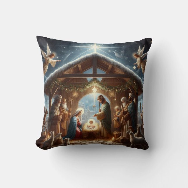 Traditionelle Krippe Kissen (Vorderseite)