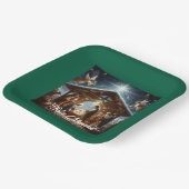 Traditionelle Krippe Pappteller (Gewinkelt)