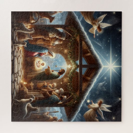 Traditionelle Krippe Puzzle (Horizontal)