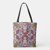 Traditionelle Kunst der Folk, ethnisch, Hintergrun Tasche (Rückseite)
