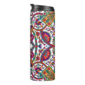 Traditionelle Kunst der Folk, ethnisch, Hintergrun Thermosbecher (Nach rechts gedreht)