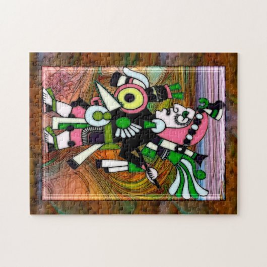 Traditionelle Kunst des indischen Volkes Puzzle (Horizontal)