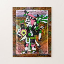 Traditionelle Kunst des indischen Volkes Puzzle