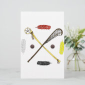 Traditionelle Lacrosse Sticks (Stehend Vorderseite)