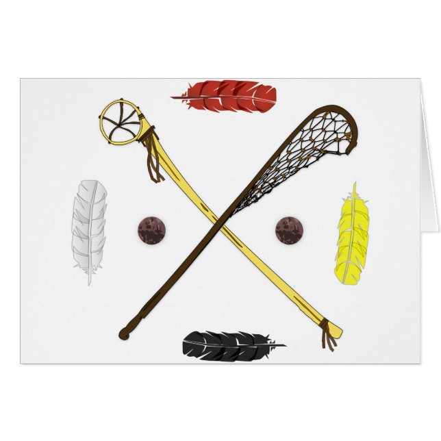Traditionelle Lacrosse Sticks (Vorderseite (Horizontal))