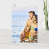 Traditionelle Lederaussehen 3. Jubiläumskarte Karte (Rückseite)