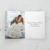 Traditionelle Lederaussehen 3. Jubiläumskarte Karte (Innenseite)