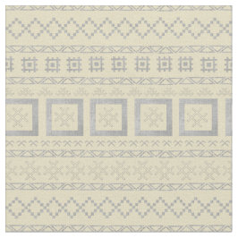 Traditionelle lettische Symbole auf Mudcloth  Stoff
