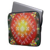 Traditionelle lettische Volkskunst mit Symbolmaler Laptopschutzhülle (Vorderseite Links)