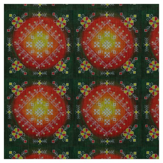 Traditionelle lettische Volkskunst mit Symbolmaler Stoff (Muster)