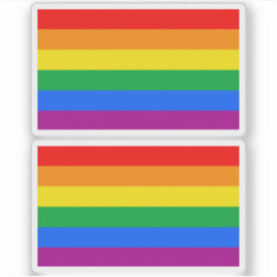 Traditionelle LGBTQIA+-Flag Aufkleber