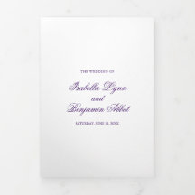 Traditionelle lila formelle elegante Hochzeit