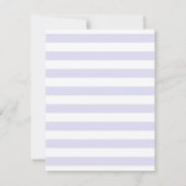 Traditionelle Lilac- und White Personal Stationery Einladung (Rückseite)