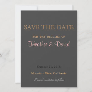 Traditionelle Linen Save the Date zum Hochzeitsemp