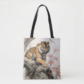 Traditionelle Malerei asiatischer Tiger Tasche (Vorderseite)