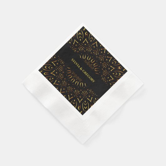 Traditionelle Mandala Art Deko Serviette (Ecke)