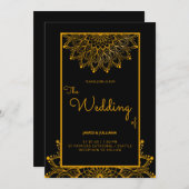 Traditionelle mandala klassische elegante Einladun Einladung (Vorne/Hinten)