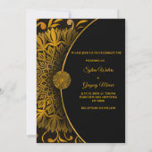 Traditionelle mandala klassische elegante Luxushoc Einladung (Rückseite)