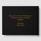 Traditionelle mandala klassische elegante Luxushoc Gästebuch (Rückseite)