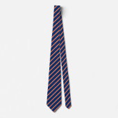 Traditionelle männliche Diagonal Strippenblauer Ko Krawatte (Vorderseite)