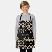 Traditionelle marokkanische Textur Beige Moderne M Schürze (Getragen)