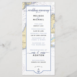 Traditionelle Martha's Vineyard Wedding Programm