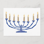 Traditionelle Menorah Postkarte<br><div class="desc">Traditionelle Menorah</div>