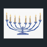 Traditionelle Menorah Postkarte<br><div class="desc">Traditionelle Menorah</div>