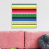 Traditionelle mexikanische Blanketserape Leinwanddruck (Insitu (Wohnzimmer))