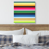 Traditionelle mexikanische Blanketserape Leinwanddruck (Insitu (Schlafzimmer))