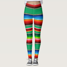 Traditionelle mexikanische Zarape-Leggings