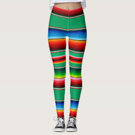 Traditionelle mexikanische Zarape-Leggings Leggings