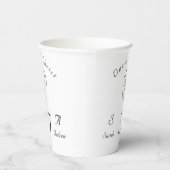 Traditionelle Mit Monogramm katholische Hochzeit Pappbecher (Rechts)