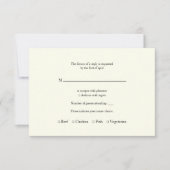 Traditionelle moderne Hochzeitskarte RSVP Karte (Vorderseite)