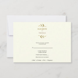 Traditionelle, moderne Hochzeitskarte RSVP Karte