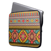 Traditionelle Moghul Border Designart, ethnisch, Laptopschutzhülle (Vorderseite Links)