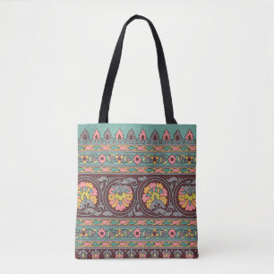 Traditionelle Moghul Border Designart, Muster, Geo Tasche