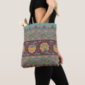 Traditionelle Moghul Border Designart, Muster, Geo Tasche (Von Nahem)