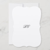 Traditionelle Monogramm-Hochzeit der Wasserfarbenk Einladung (Rückseite)